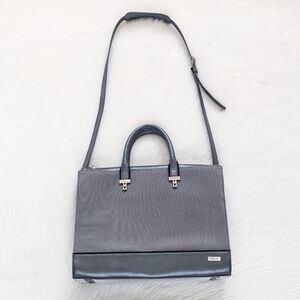 Tumi Silver Gray Ballistic Nylon Travel Crossbody Tote Bag